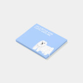 Post-it® Maltais ou coton de Tulear Little White Dog (Incliné)