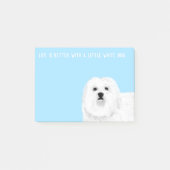 Post-it® Maltais ou coton de Tulears Petit Chien blanc (Devant)