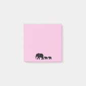 Post-it® Mama Elephant with Babies Post it Notes (Devant)