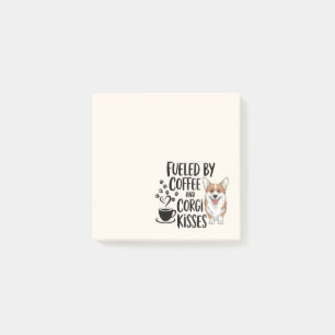 Post-it® Maman Corgi Mignonne Buveuse de Café Amoureuse de