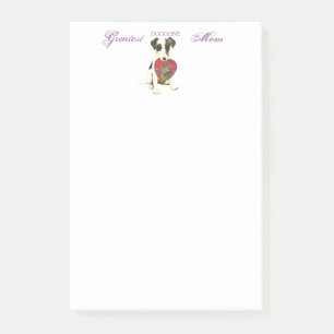 Post-it® Maman lisse de coeur de Fox Terrier
