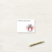 Post-it® Maman mignonne ou papa de Schnauzer miniature (Sur un bureau)