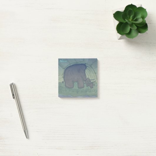 Post-it® Mammifère avec veau (Bureau)
