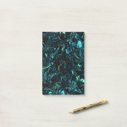 Post-it® Mandala Abstrait 3 (Sur un bureau)