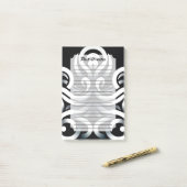 Post-it® Mandala abstrait géométrique sacré Zen minimal (Sur un bureau)