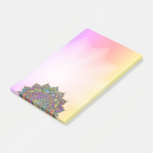Post-it® Mandala coloré avec classe de style indien 1