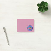 Post-it® mandala Cool violet bleu rose et vert (Bureau)