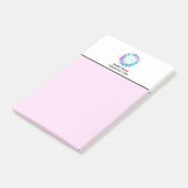 Post-it® Mandala de fleur de l'OM Aum Lotus de *~* (Incliné)