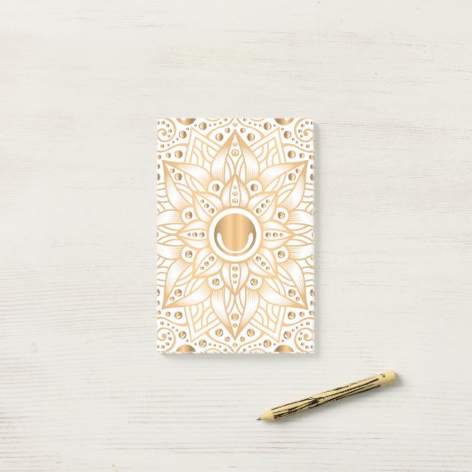 Post-it® Mandala de luxe 11 (Sur un bureau)