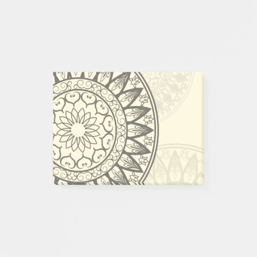 Post-it® Mandala en doucement jaune (Devant)