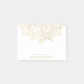 Post-it® Mandala Gold Du Bureau De Nom Personnalisé (Devant)