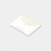 Post-it® Mandala Gold Du Bureau De Nom Personnalisé (Incliné)