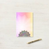 Post-it® Mandala Inde Style 1 (Sur un bureau)