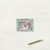 Post-it® Mandala Rabbit Bear Hedgehog Fox Badger (Sur un bureau)
