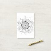 Post-it® Mandala solaire 1 (Sur un bureau)