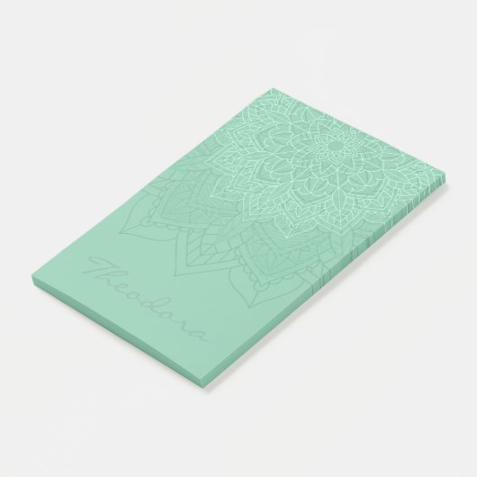 Post-it® Mandala "Vert mer foncée" (Incliné)