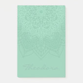 Post-it® Mandala "Vert mer foncée" (Devant)