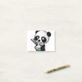 Post-it® Manger Panda (Sur un bureau)
