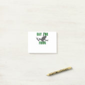 Post-it® Mangez La Grenouille - Citation De Motivation De L (Sur un bureau)