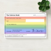 Post-it® Manifestation Argent Arc-en-ciel blanc chèque (Bureau)