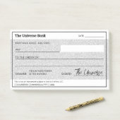 Post-it® Manifestation d'argent Parties scintillant d'argen (Sur un bureau)