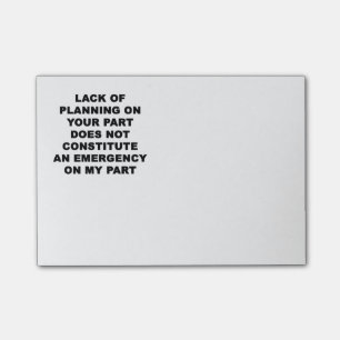 Post-it® Manque de planification