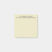 Post-it® Manque De Planification Et Non De Jaune D'Urgence (Devant)