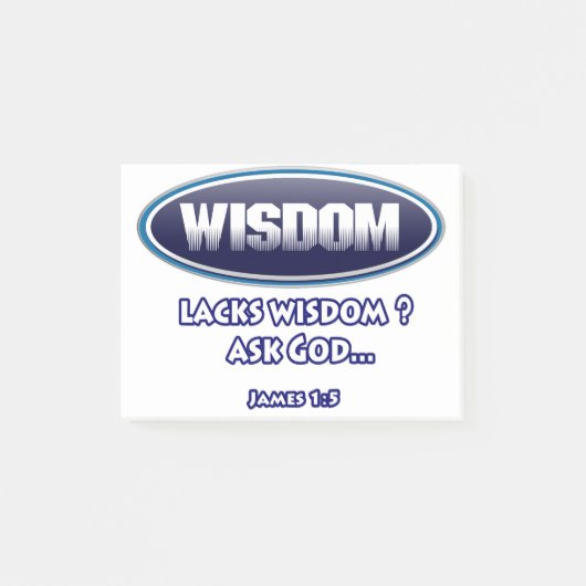 Post-it® manque de sagesse, demandez à Dieu, (Devant)