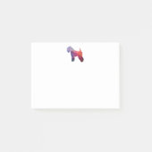 Post-it® Manteau doux roux roux Chien Geo pourpre (Devant)