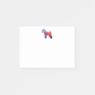 Post-it® Manteau doux roux roux Chien Geo pourpre