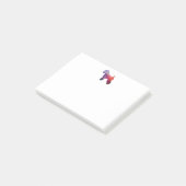 Post-it® Manteau doux roux roux Chien Geo pourpre (Incliné)