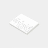 Post-it® Mantra Black Script (Incliné)