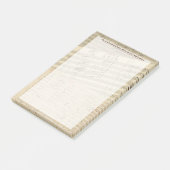 Post-it® Manuscrit de musique Beethoven Medley Nom personna (Incliné)