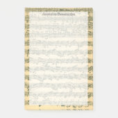 Post-it® Manuscrit pour violon Bach Chaconne Nom personnali (Devant)