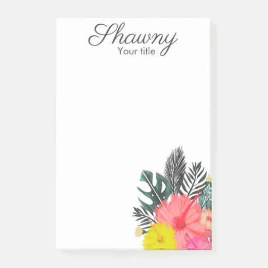 Post-it® Maquillage botanique tropical Artiste Salon Beauté (Devant)