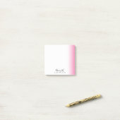 Post-it® Maquillage et cheveux blanc rose et gris (Sur un bureau)