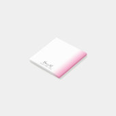 Post-it® Maquillage et cheveux blanc rose et gris (Incliné)