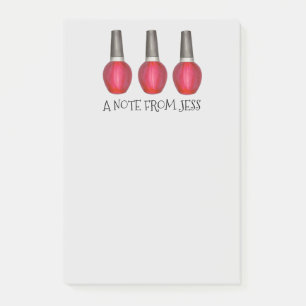 Post-it® Maquillage polonais à ongle rouge Mode Beauté Post