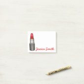 Post-it® Maquillage Rouge Lipstick personnalisé Beauté Post (Sur un bureau)