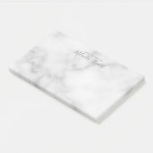 Post-it® Marbre blanc de script moderne professionnel (Incliné)