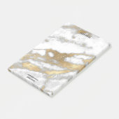 Post-it® Marbre blanc en or gris Nom de la pierre Adresse L (Incliné)