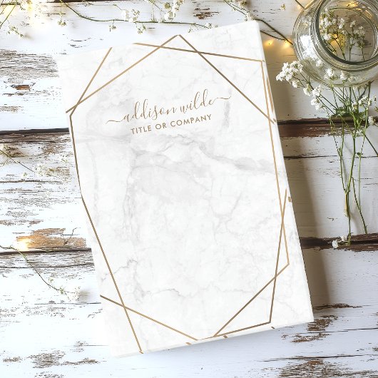 Post-it® Marbre blanc géométrique Or Abstrait