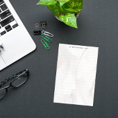 Post-it® Marbre blanc marbré élégant moderne doublé