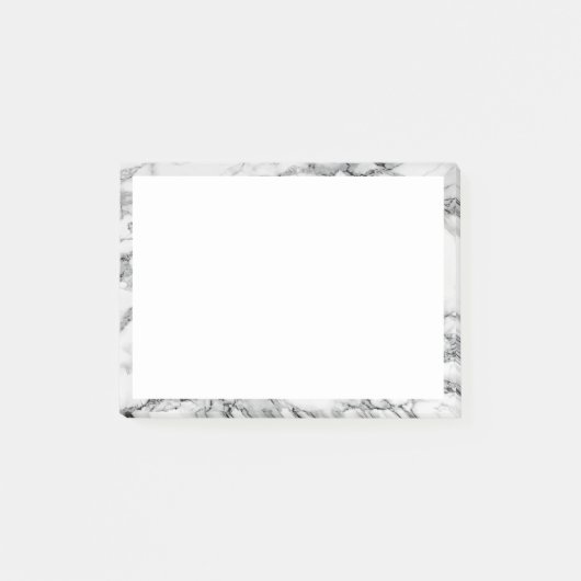 Post-it® Marbre blanc Sticky Notes Conception moderne du ca (Devant)