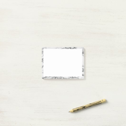 Post-it® Marbre blanc Sticky Notes Conception moderne du ca (Sur un bureau)