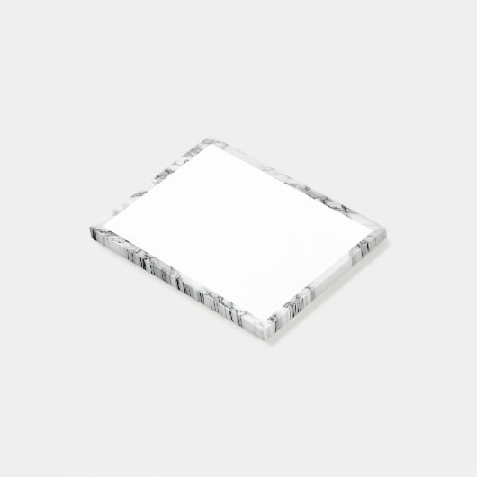 Post-it® Marbre blanc Sticky Notes Conception moderne du ca (Incliné)