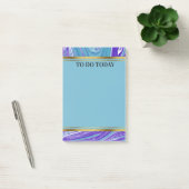 Post-it® Marbre bleu violet personnalisé 4x6 (Bureau)