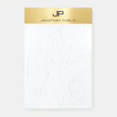 Post-it® Marbre d'or Créatif Simple Design Moderne Plain (Devant)