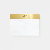 Post-it® Marbre d'or Elégant Simple Design moderne Plain (Devant)
