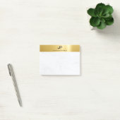 Post-it® Marbre d'or Elégant Simple Design moderne Plain (Bureau)